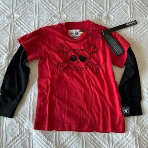 NUNUNU | Toddler Long Sleeve Distressed Hem | Size 18-24 months